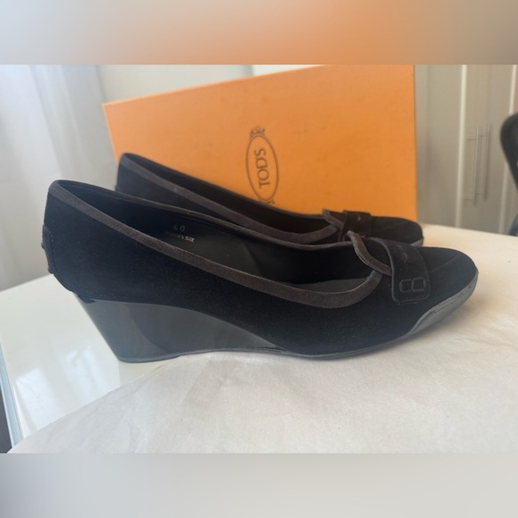 Tod’s Suede Wedge Heels EC - Picture 13 of 16